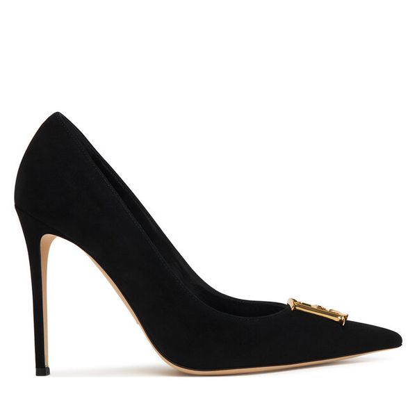 Szpilki Elisabetta Franchi. Czarne szpilki Elisabetta Franchi, bez wzorów, bez obcasa. Za 3,079.00 zł.