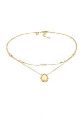Elli PREMIUM Damski wisiorek choker z perłą hodowlana słodkowodną z pozłacanego srebra próby 925 Sterling Silver Naszyjniki 1 ct. Szare naszyjniki damskie Elli PREMIUM, pozłacane. Za 278.99 zł.