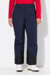 Damskie Spodnie funkcjonalne wodoodporne kieszenie na zamek błyskawiczny. Niebieskie spodnie materiałowe damskie Ulla Popken, bez wzorów, z elastanu, plus size. Za 599.99 zł.