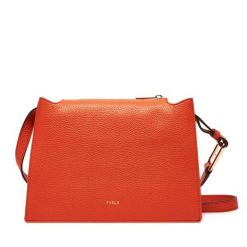 Torebka Furla. Brązowe listonoszki damskie Furla, bez wzorów, bez dodatków. Za 1,529.00 zł.