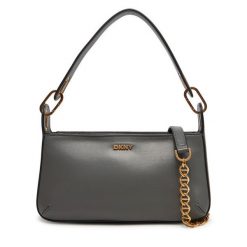 Torebka DKNY. Szare torebki klasyczne damskie DKNY, bez wzorów, bez dodatków. Za 629.99 zł.
