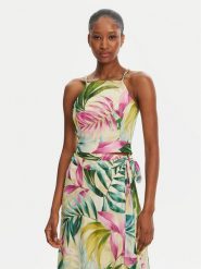 Guess Top W5GH74WH9Z2 Kolorowy Slim Fit. Topy damskie Guess, xs, z aplikacjami, z wiskozy, bez kołnierzyka. Za 189.99 zł.