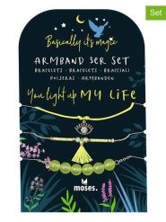 Moses. Bransoletki (3 szt.) w kolorze limonkowym - dł. 23 cm rozmiar: onesize. Żółte bransoletki damskie moses., metalowe. Za 50.45 zł.