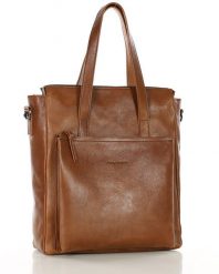 Shopperka aktówka MARCO MAZZINI camelowa R305b. Aktówki damskie bez wzorów, ze skóry, bez dodatków. Za 1,091.55 zł.