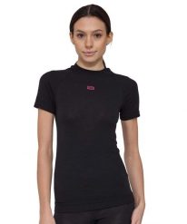 Koszulka damska z krótkim rękawem wełniana Brubeck ACTIVE MERINO. Czarne t-shirty damskie Brubeck, s, bez wzorów, z syntetyku, bez kołnierzyka. Za 249.00 zł.