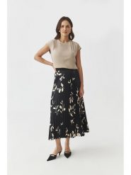 TATUUM Spódnica w kolorze czarno-kremowym rozmiar: S. Czarne spódniczki damskie Tatuum, s, bez wzorów, z podwyższonym stanem, maxi. Za 175.67 zł.