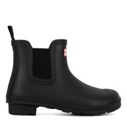 Kalosze Hunter. Czarne kalosze damskie Hunter, bez wzorów. Za 499.99 zł.