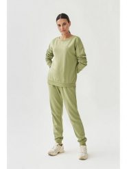 TATUUM Spodnie dresowe w kolorze jasnozielonym rozmiar: M. Zielone spodnie dresowe damskie Tatuum, m, bez wzorów, z dresówki. Za 209.33 zł.