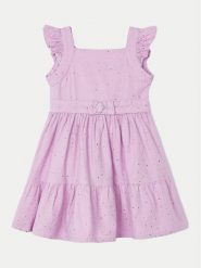 Mayoral Sukienka codzienna 3956 Różowy Regular Fit. Czerwone sukienki dziewczęce Mayoral, bez wzorów, z bawełny, bez ramiączek. Za 179.99 zł.