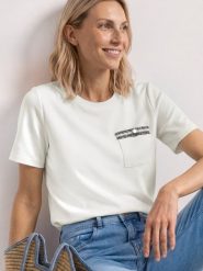 Street One Koszulka Kobiety biały, 46. Białe t-shirty damskie Street One, bez wzorów, bez kołnierzyka. Za 149.95 zł.