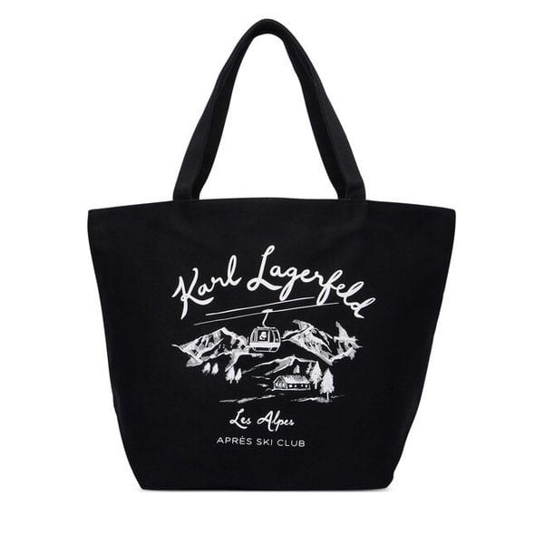 Torebka KARL LAGERFELD. Czarne torebki klasyczne damskie Karl Lagerfeld, bez wzorów, bez dodatków. Za 389.99 zł.