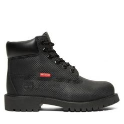 Trapery Timberland. Czarne buty zimowe męskie Timberland, bez zapięcia. Za 599.99 zł.