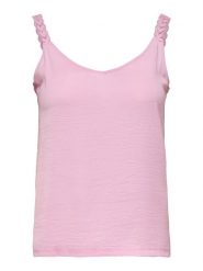 ONLY Top "Tilde" w kolorze jasnoróżowym rozmiar: XL. Różowe topy damskie Only, xl, bez wzorów, z bawełny, bez kołnierzyka. Za 61.46 zł.