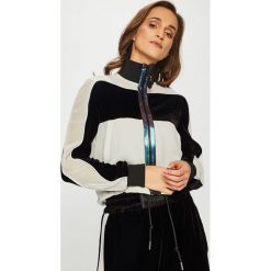Diesel - Bluza. Białe bluzy z kapturem damskie Diesel, s, z elastanu. W wyprzedaży za 799.90 zł.