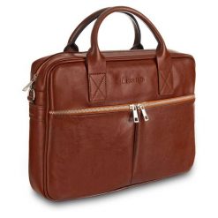 Torba męska skórzana Tizano TM11 brązowa. Brązowe torby męskie na ramię TIZANO, bez wzorów, z jeansu, na ramię. Za 434.00 zł.