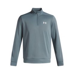 Bluza treningowa z zamkiem błyskawicznym 1/4 Under Armour Fleece. Niebieskie bluzy bez kaptura męskie Under Armour, s, z materiału. Za 259.40 zł.
