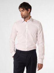 Finshley & Harding Koszula łatwa w prasowaniu z bardzo długim rękawem Mężczyźni Slim Fit Bawełna biały, 44. Białe koszule męskie Finshley & Harding, m, bez wzorów, z bawełny, bez kołnierzyka, bez ramiączek. Za 179.95 zł.