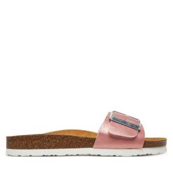 Klapki Dr. Brinkmann. Czerwone klapki damskie Dr. Brinkmann, bez wzorów, bez obcasa. Za 219.99 zł.