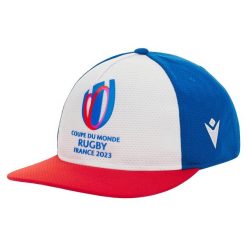 Czapka typu snapback Macron RWC France 2023. Białe czapki męskie Macron, bez wzorów, sportowe. Za 156.50 zł.