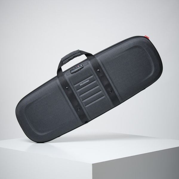 Walizka na strzelbę Solognac 500. Brązowe walizki SOLOGNAC, bez wzorów. Za 299.99 zł.