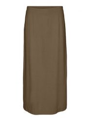 Vero Moda Spódnica w kolorze brązowym rozmiar: XS. Brązowe spódniczki damskie Vero Moda, xs, bez wzorów, z podwyższonym stanem, midi, proste. Za 48.28 zł.
