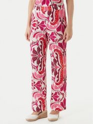 Morgan Spodnie materiałowe 261-PMARIA Różowy Regular Fit. Czerwone spodnie materiałowe damskie Morgan, bez wzorów, z materiału. Za 299.99 zł.