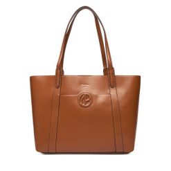 Torebka Pepe Jeans. Brązowe torebki klasyczne damskie Pepe Jeans, bez wzorów, z jeansu, bez dodatków. Za 389.99 zł.