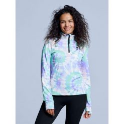 Bluza narciarska - Damska - Cabin Life - Tiedye. Fioletowe bluzy bez kaptura damskie POEDERBAAS, xs, z elastanu. W wyprzedaży za 242.82 zł.