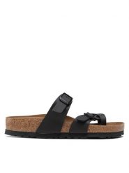 Birkenstock Japonki Mayari 0071791 Czarny. Czarne klapki damskie Birkenstock, bez wzorów, ze skóry, bez obcasa. Za 269.99 zł.
