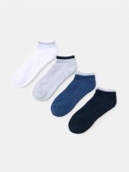 Krótkie skarpetki 4 pack - wielobarwny. Skarpetki męskie Sinsay, bez wzorów. Za 12.99 zł.