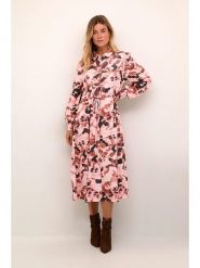 Cream Sukienka "Elena" w kolorze czarno-jasnoróżowym rozmiar: 34. Różowe sukienki damskie Cream, na co dzień, bez wzorów, z wiskozy, bez kołnierzyka, bez ramiączek, midi, proste. Za 170.87 zł.