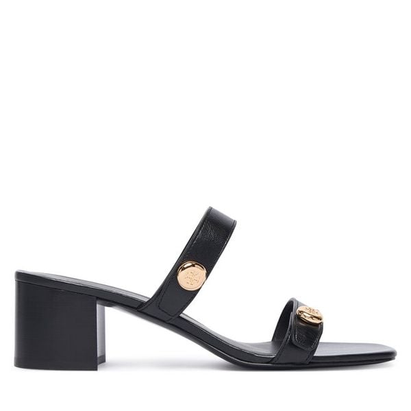 Klapki Tory Burch. Czarne klapki damskie Tory Burch, bez wzorów, bez obcasa. Za 1,644.00 zł.