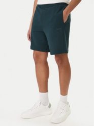 Calvin Klein Szorty sportowe Nano Logo LV04LF244G Zielony Regular Fit. Zielone szorty męskie CALVIN KLEIN, m, z bawełny. Za 329.99 zł.