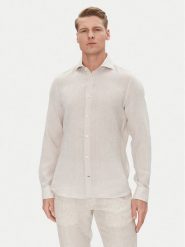 JOOP! Koszula 17 JSH-146Pai-W 30046075 Écru Slim Fit. Koszule męskie Joop!, m, bez wzorów, ze lnu, bez kołnierzyka, bez ramiączek. Za 349.99 zł.