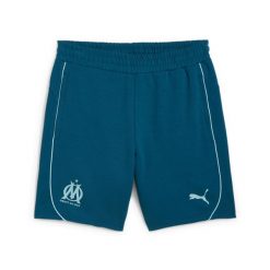 Szorty OM Casual 2024/25. Niebieskie szorty męskie Puma, bez wzorów, z materiału, casualowe. Za 170.50 zł.