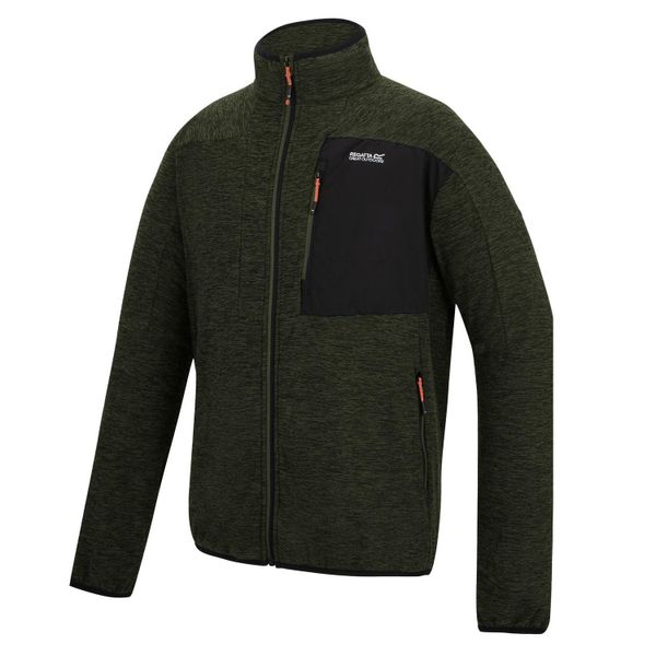 Męska bluza polarowa Scaris z zamkiem błyskawicznym i marlowym wykończeniem. Brązowe bluzy bez kaptura męskie Regatta, m, z materiału. Za 183.99 zł.
