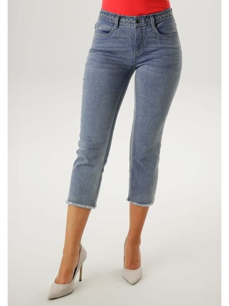 Aniston Dżinsy - Skinny fit - w kolorze niebieskim rozmiar: 42. Niebieskie jeansy damskie Aniston. Za 68.95 zł.