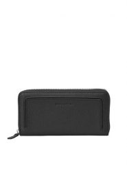 Marc O´Polo Skórzany portfel w kolorze czarnym - 20 x 10 x 2 cm rozmiar: onesize. Czarne portfele damskie bez wzorów, z materiału. Za 237.45 zł.