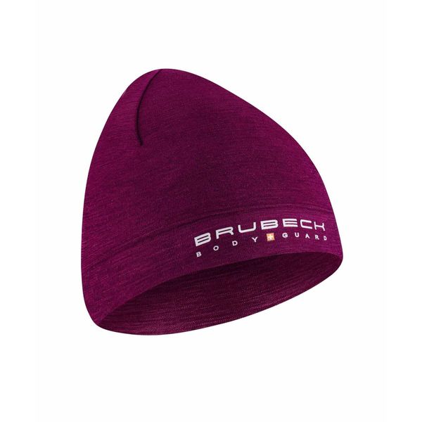 Czapka wełniana dwuwarstwowa unisex Brubeck EXTREME WOOL. Fioletowe czapki męskie Brubeck, z elastanu. Za 99.99 zł.