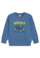 Bluza Bawełniana Chłopięca LEGO Ninjago Sian301 Niebieska. Niebieskie bluzy bez kaptura męskie LEGO, z bawełny. Za 103.99 zł.