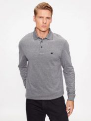 WRANGLER REFINED POLO MĘSKA KOSZULKA Z DŁUGIM RĘKAWEM LONGSLEEVE GREY 112341118 W7MJ011936. Szare koszulki męskie z długim rękawem Wrangler, m. Za 119.99 zł.