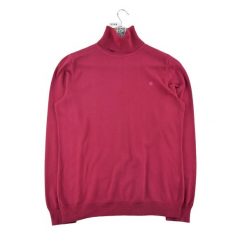 Second life - Lauren Ralph Lauren sweter damski z golfem czerwony - Jak nowy. Czerwone golfy damskie Ralph Lauren, l, bez wzorów, bez ramiączek. Za 170.36 zł.