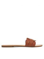 ONLY Shoes Klapki Onlfeli-6 Brązowy. Brązowe klapki damskie ONLY Shoes, bez wzorów, ze skóry, bez obcasa. Za 99.99 zł.