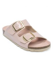 Mandel Klapki w kolorze jasnoróżowym rozmiar: 37. Różowe klapki damskie Mandel, bez wzorów, bez obcasa. Za 130.99 zł.