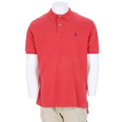 Second life - Męska koszulka polo z krótkim rękawem - Stan bardzo dobry. Czerwone koszulki polo męskie Ralph Lauren, m, bez wzorów, bez ramiączek. Za 127.76 zł.