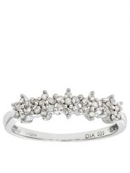 Revoni Złoty pierścionek z diamentami rozmiar: 54. Szare pierścionki damskie Revoni, z diamentem, złote. Za 1,810.12 zł.