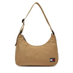 Torebka Tommy Jeans. Brązowe torebki klasyczne damskie Tommy Jeans, bez wzorów, z jeansu, bez dodatków. Za 179.99 zł.