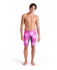Spodenki Treningowe Arena Swim Jammer Allover Print. Czerwone kąpielówki męskie Arena, l, bez wzorów, ze skóry, do pływania. Za 228.85 zł.
