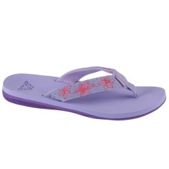 Japonki damskie Kappa Lagoon. Fioletowe klapki damskie Kappa, bez wzorów, z gumy, bez obcasa. Za 79.99 zł.