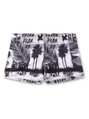 Sanetta Kidswear Kąpielówki w kolorze biało-czarnym rozmiar: 152. Białe kąpielówki męskie Sanetta Kidswear, bez wzorów, z materiału. Za 62.03 zł.